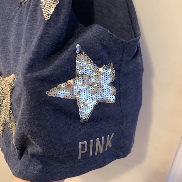 VS Pink cropped sequin muscle tank - Picture 2 of 4